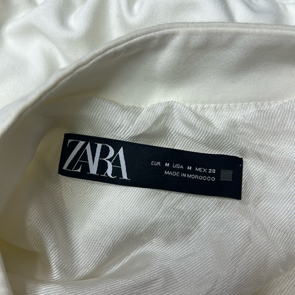 Zara LONG BOMBER JACKET WITH PATCH POCKETS Size M - Picture 4 of 7